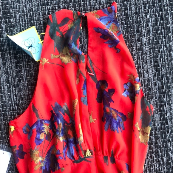 🆕🌹NWT CECE Floral Chiffon Halter Dress 🌹 - Picture 6 of 9